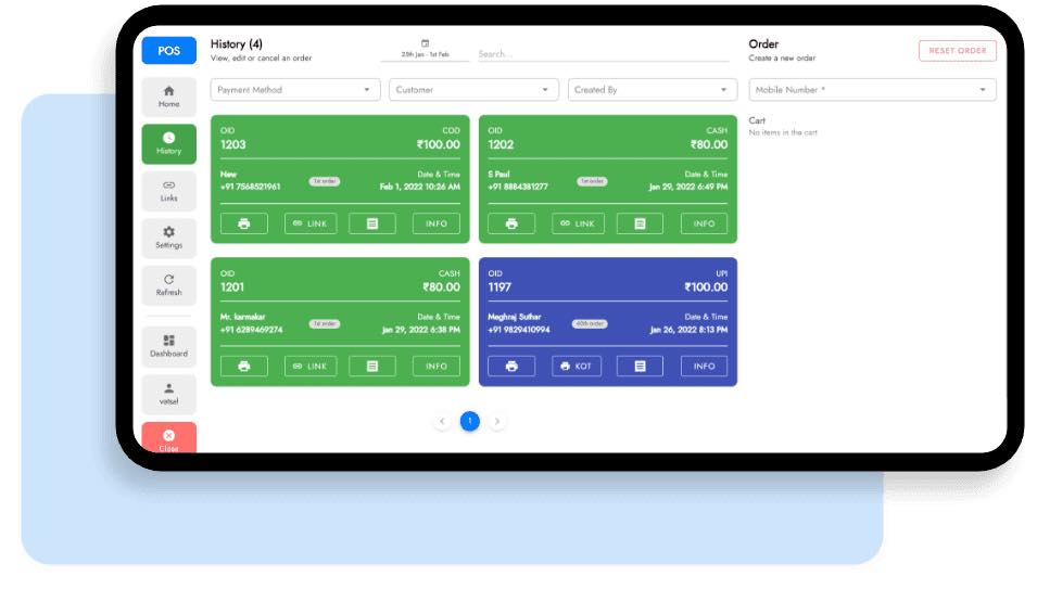 POS order history