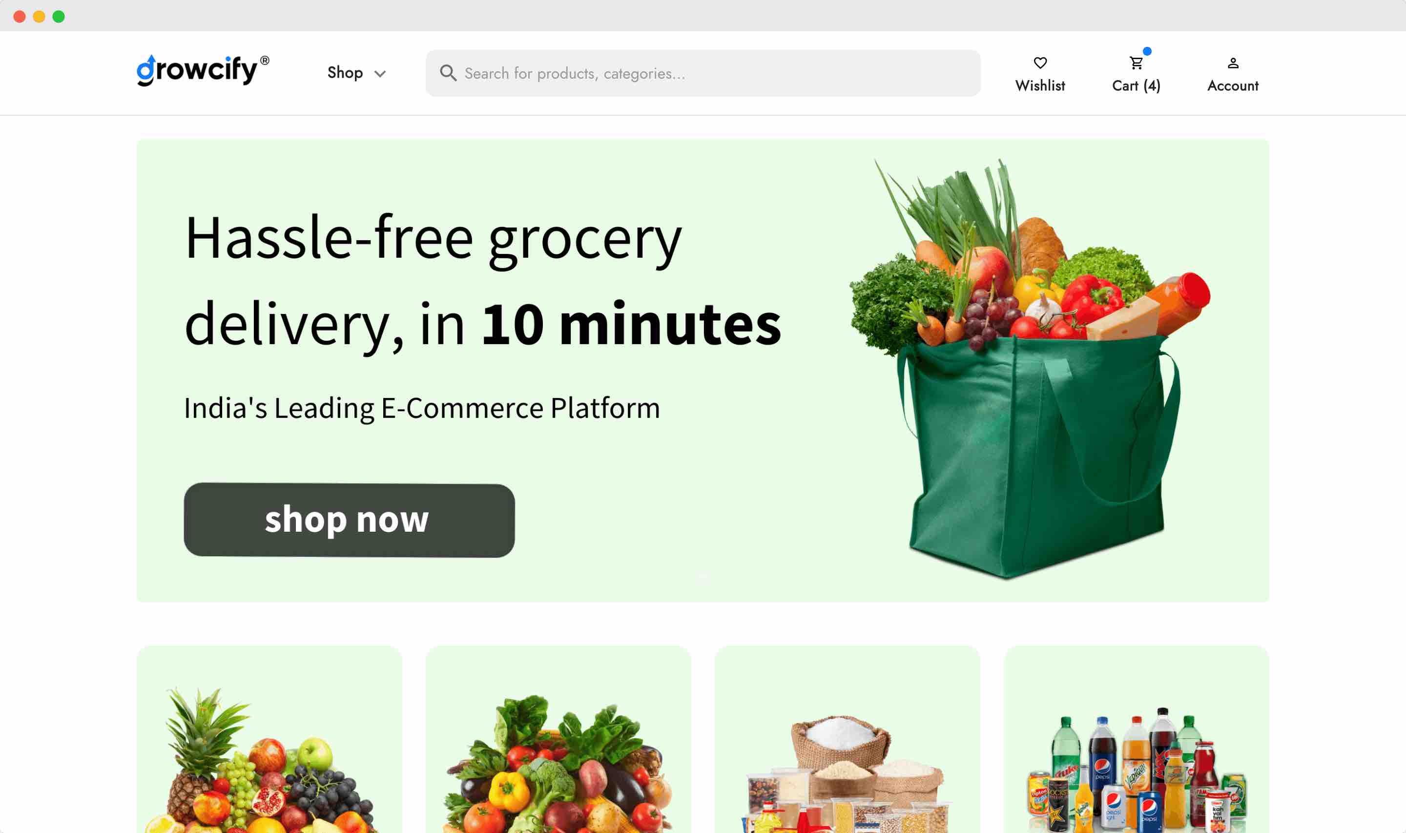Launch eCommerce website